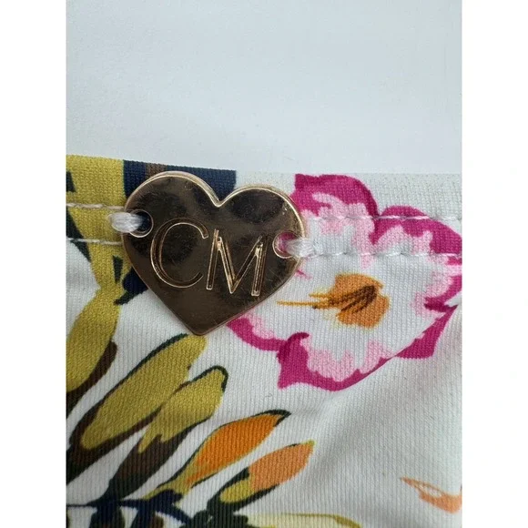 NWT Catherine Malandrino L Tropical Floral Bikini Swim Bottom Bathing Suit High - Picture 3 of 10